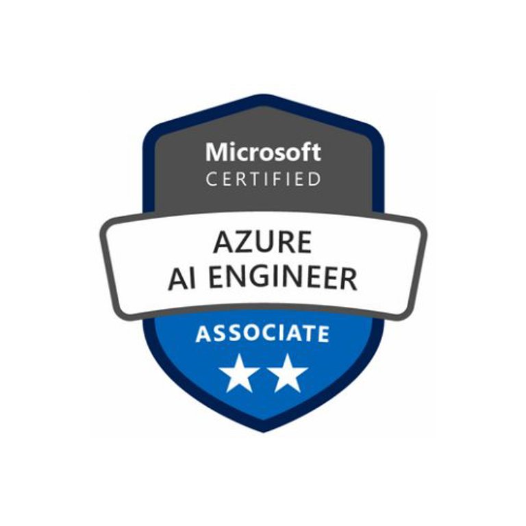 Microsoft Certified Azure AI Engineer Associate badge