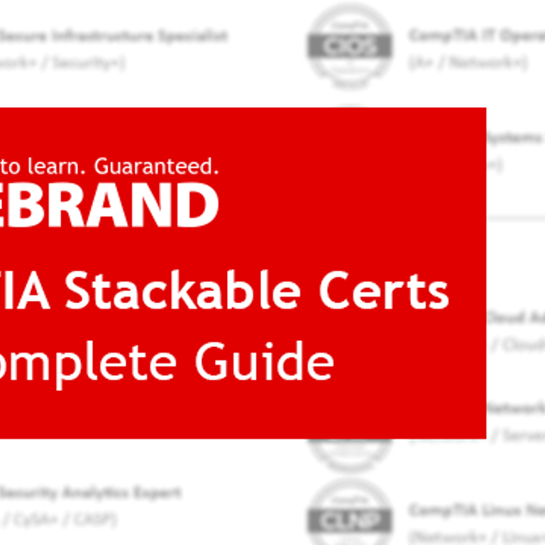What are CompTIA Stackable Certifications?