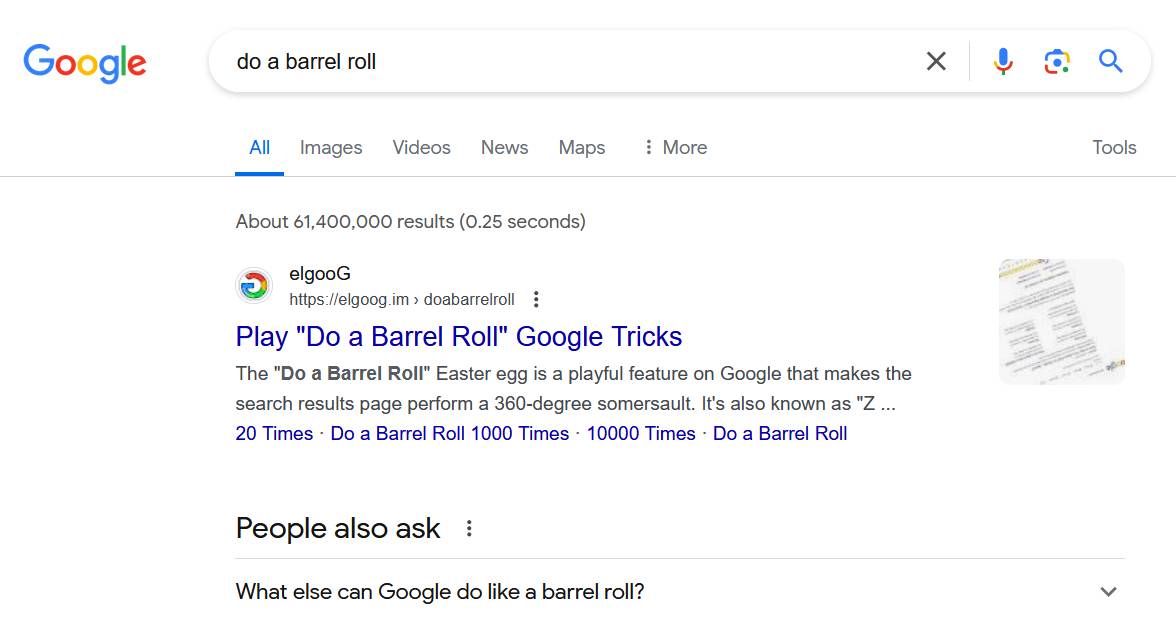 Barrell roll